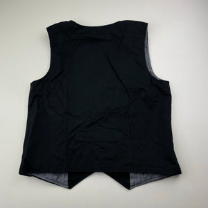 Boys Peter Morrissey, black cotton waistcoat / vest, GUC, size 10,  