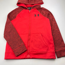 Load image into Gallery viewer, unisex Under Armour, loose fit fleece lined zip hoodie sweater, GUC, size 8-9,  