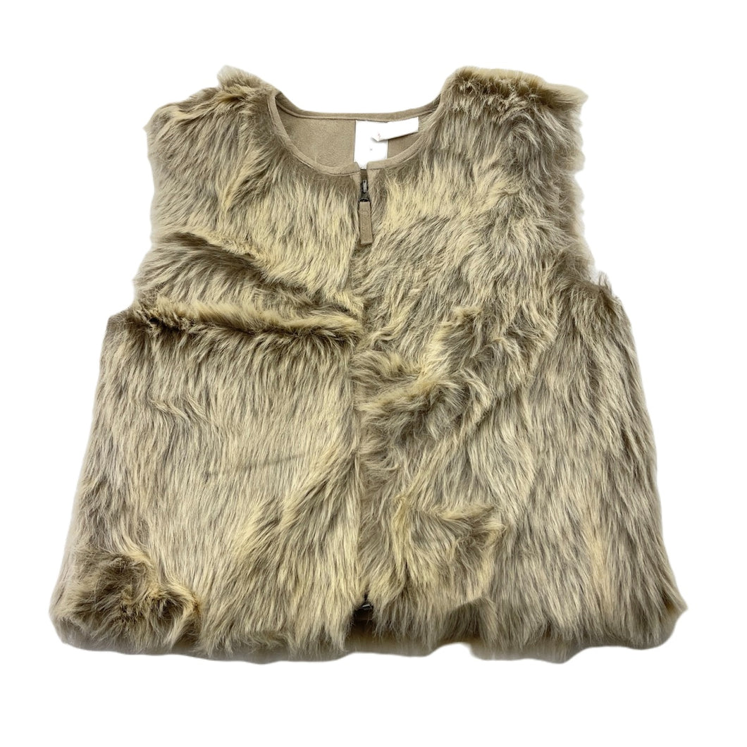 Girls Target, faux suede lined faux fur vest, EUC, size 8,  