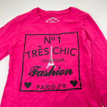 Load image into Gallery viewer, Girls Miss Understood, pink cotton long sleeve t-shirt / top, EUC, size 12,  
