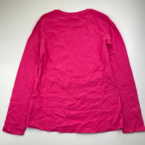 Girls Miss Understood, pink cotton long sleeve t-shirt / top, EUC, size 12,  