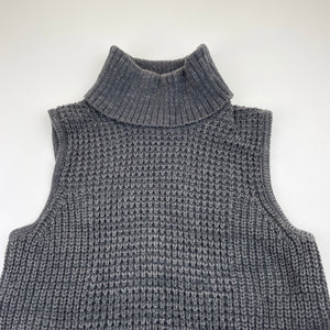 Girls Tilii, lace trim chunky knit sleeveless sweater top, EUC, size 12,  