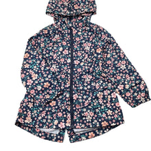 Load image into Gallery viewer, Girls H&amp;T, floral lightweight spray jacket, EUC, size 4,  