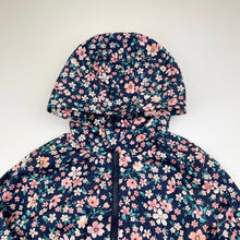 Load image into Gallery viewer, Girls H&amp;T, floral lightweight spray jacket, EUC, size 4,  