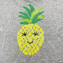 Load image into Gallery viewer, Girls Target, grey cotton t-shirt / top, pineapple, GUC, size 10,  