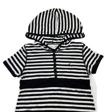 Load image into Gallery viewer, Girls CKS, striped hooded t-shirt / top, GUC, size 8,  