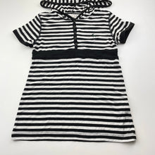 Load image into Gallery viewer, Girls CKS, striped hooded t-shirt / top, GUC, size 8,  