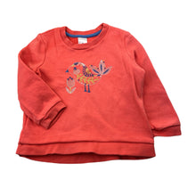 Load image into Gallery viewer, Girls Target, embroidered fleece lined sweater / jumper, FUC, size 2,  