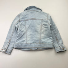 Load image into Gallery viewer, Girls Target, stretch knit denim jacket, unicorns, GUC, size 3,  