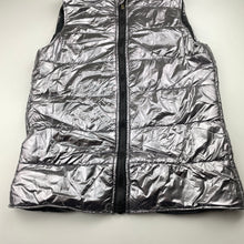 Load image into Gallery viewer, Girls B Collection, metallic puffer vest / sleeveless jacket, NEW, size 14,  