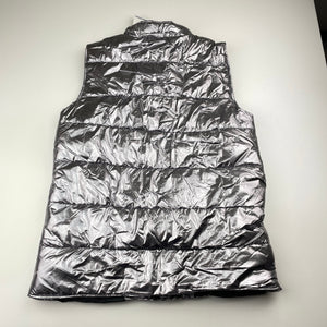 Girls B Collection, metallic puffer vest / sleeveless jacket, NEW, size 14,  