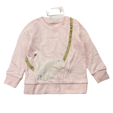 Girls Seed, pink lightweight cotton sweater / jumper, NEW, size 4,  