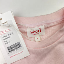 Load image into Gallery viewer, Girls Seed, pink lightweight cotton sweater / jumper, NEW, size 4,  