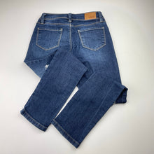Load image into Gallery viewer, Girls YMI girl, distressed stretch denim jeans, Inside leg: 56cm, W: 28cm across unstretched, GUC, size 8,  