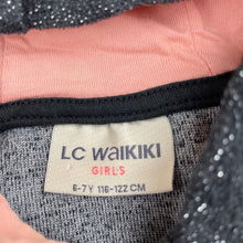 Load image into Gallery viewer, Girls LC Waikiki, velour zip hoodie sweater, GUC, size 6-7,  