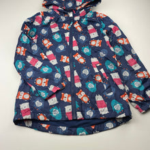 Load image into Gallery viewer, Girls H&amp;T, fleece lined spray jacket / coat, GUC, size 6,  