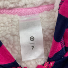 Load image into Gallery viewer, Girls Target, thick fleece lined zip hoodie sweater, EUC, size 7,  