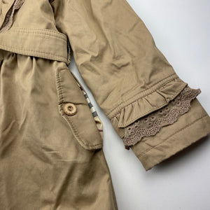Girls Huang Le Xiong Di, lined lightweight hooded jacket / coat, L: 54cm, armpit to armpit: 33cm, shoulder to cuff: 42cm, EUC, size 6-8,  