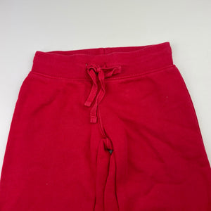 unisex Target, red fleece lined track pants, Inside leg: 38cm, FUC, size 3,  