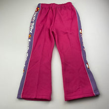 Load image into Gallery viewer, Girls ANGRY BIRDS, fleece lined track pants, elasticated, Inside leg: 38cm, EUC, size 3,  