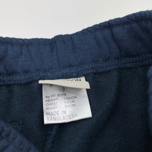 Load image into Gallery viewer, Boys Emerson, navy fleece lined track pants, elasticated, Inside leg: 37cm, EUC, size 3,  