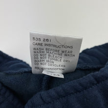 Load image into Gallery viewer, Boys Emerson, navy fleece lined track pants, elasticated, Inside leg: 37cm, EUC, size 3,  