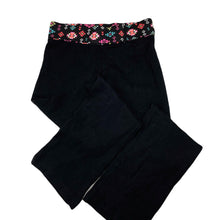 Load image into Gallery viewer, Girls Mango, black stretchy casual pants, elasticated, Inside leg: 60cm, EUC, size 10,  