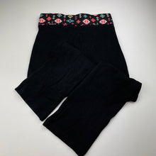 Load image into Gallery viewer, Girls Mango, black stretchy casual pants, elasticated, Inside leg: 60cm, EUC, size 10,  