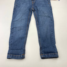 Load image into Gallery viewer, Girls B Collection, stretch denim pants, elasticated, Inside leg: 37cm, NEW, size 3,  