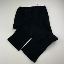 Load image into Gallery viewer, Girls Target, black fleece lined track pants, Inside leg: 42.5cm, NEW, size 4,  