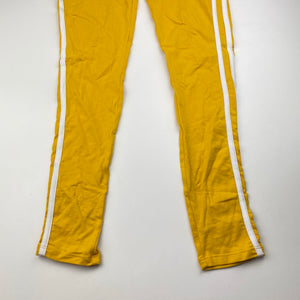 Girls B Collection, yellow stretchy leggings, elasticated, Inside leg: 65cm, NEW, size 14,  