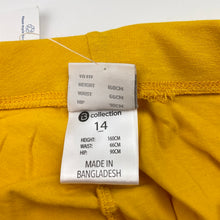 Load image into Gallery viewer, Girls B Collection, yellow stretchy leggings, elasticated, Inside leg: 65cm, NEW, size 14,  