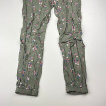 Load image into Gallery viewer, Girls H&amp;M, floral lightweight pants, elasticated, Inside leg: 50cm, GUC, size 8,  