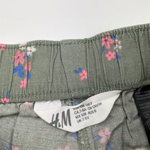 Load image into Gallery viewer, Girls H&amp;M, floral lightweight pants, elasticated, Inside leg: 50cm, GUC, size 8,  