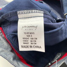 Load image into Gallery viewer, Boys Peter Morrissey, stretch cotton pants, adjustable, braces, Inside leg: 46cm, NEW, size 4,  