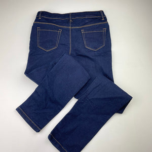 Girls Emerson, dark stretch denim jeans, adjustable, Inside leg: 63cm, EUC, size 10,  