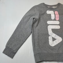 Load image into Gallery viewer, Girls FILA, grey fleece lined sweater / jumper, EUC, size 10,  
