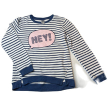 Load image into Gallery viewer, Girls Target, striped fleece lined sweater / jumper, small marks, FUC, size 12,  