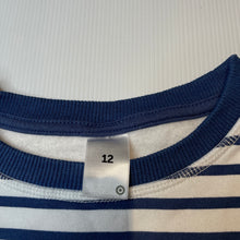 Load image into Gallery viewer, Girls Target, striped fleece lined sweater / jumper, small marks, FUC, size 12,  
