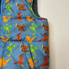 Load image into Gallery viewer, Boys Disney, The Good Dinosaur puffer vest, EUC, size 6,  