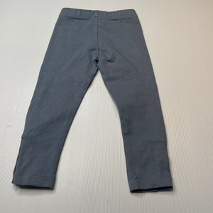 Girls hide & SEEK, blue stretchy leggings, elasticated, Inside leg: 33.5cm, GUC, size 2,  