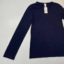 Load image into Gallery viewer, Girls Target, navy stretchy long sleeve top, NEW, size 12,  