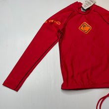 Load image into Gallery viewer, Boys STRONG WIND, long sleeve rashie / swim top, no size, armpit to armpit: 37cm, armpit to cuff: 42cm, NEW, size 10-12,  