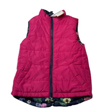 Load image into Gallery viewer, Girls Target, reversible floral / pink puffer vest, NEW, size 4,  