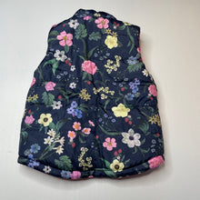 Load image into Gallery viewer, Girls Target, reversible floral / pink puffer vest, NEW, size 4,  
