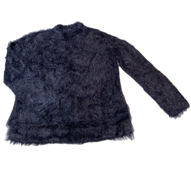 Girls Zara, navy fluffy sweater / jumper, GUC, size 9-10,  