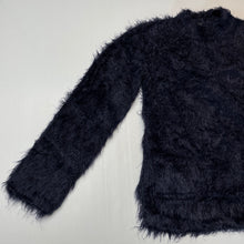 Load image into Gallery viewer, Girls Zara, navy fluffy sweater / jumper, GUC, size 9-10,  
