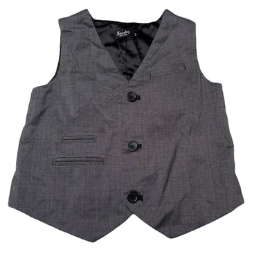 Boys Bardot Junior, grey formal / suit waistcoat / vest, EUC, size 2,  