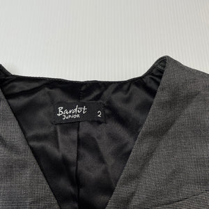 Boys Bardot Junior, grey formal / suit waistcoat / vest, EUC, size 2,  