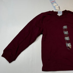 Girls Match It, maroon fleece lined sweater / jumper, NEW, size 7,  